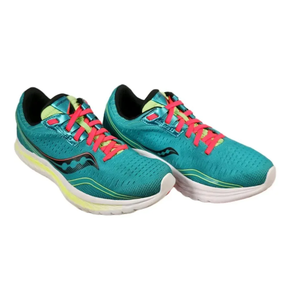 Saucony Women's Kinvara 11 Aqua Blue Running Shoes Sneakers Size 7 S10551-10